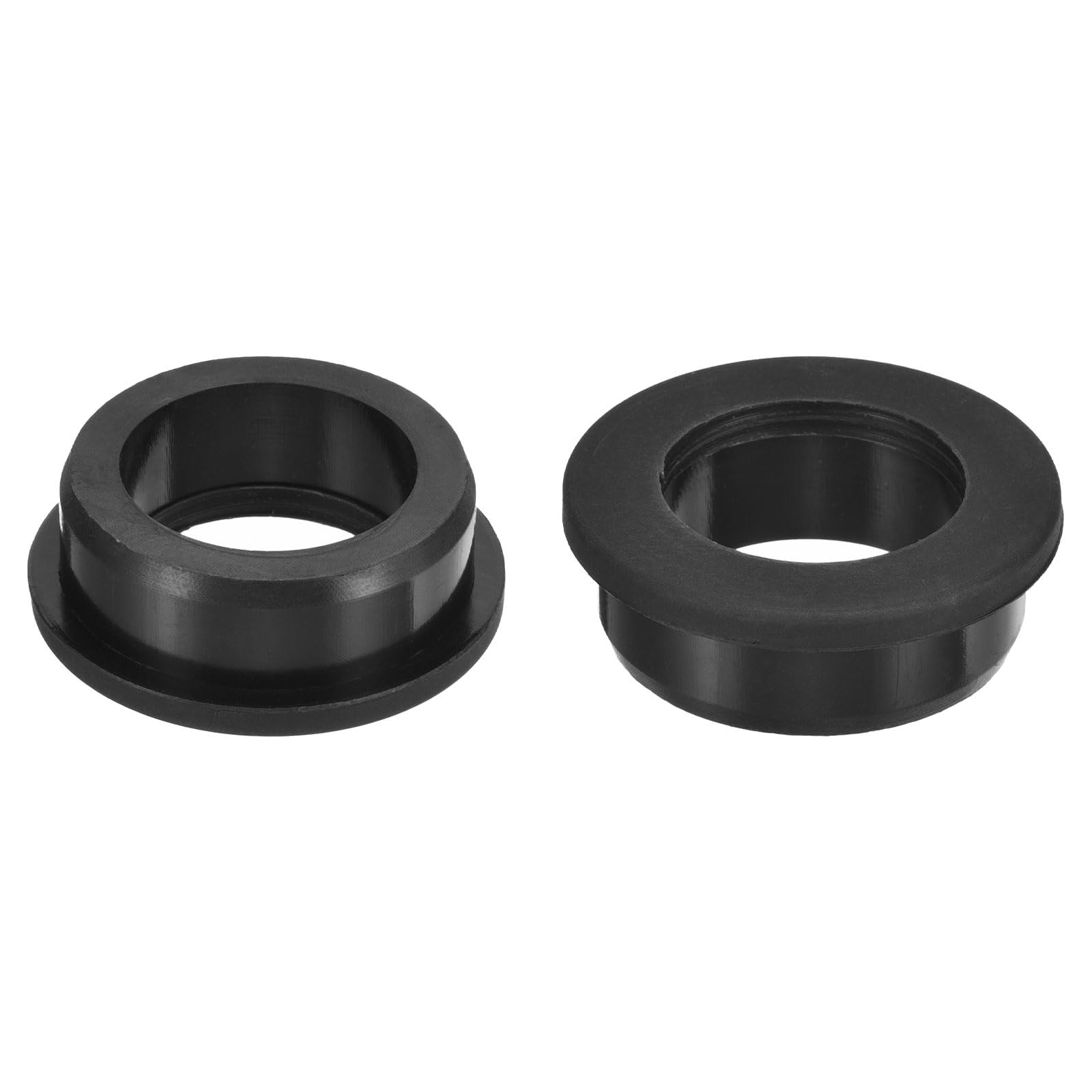 Unifizz 2Pcs Rubber Grommet 1-1/2"(38mm) Drill Hole, 1-1/8"(28mm) ID Hole Top Hat Grommet Black Silicone Hole Plug Gasket for Automotive, Machinery and Wiring Applications