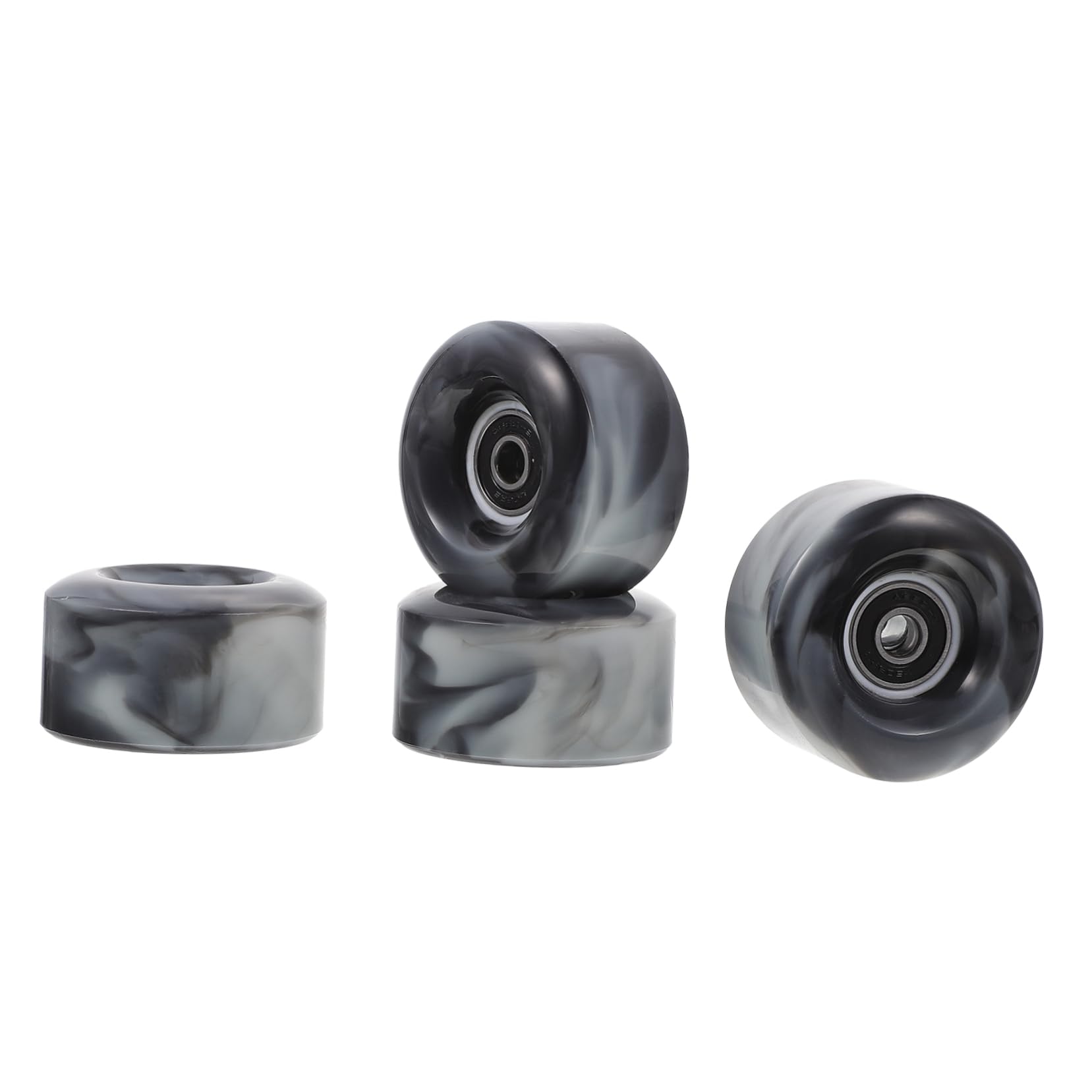 Abaodam Skates Replacement Wheels Pcs Double-row High Elastic Pu Material Skating Supply