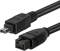 Vista 2 de Cmple - Cable FireWire 800/Firewire 400 bilingüe de 15 pies - Cable Firewire de alta velocidad IEEE 1394 de 9 pines a 4 pines para MacBook PC - 15