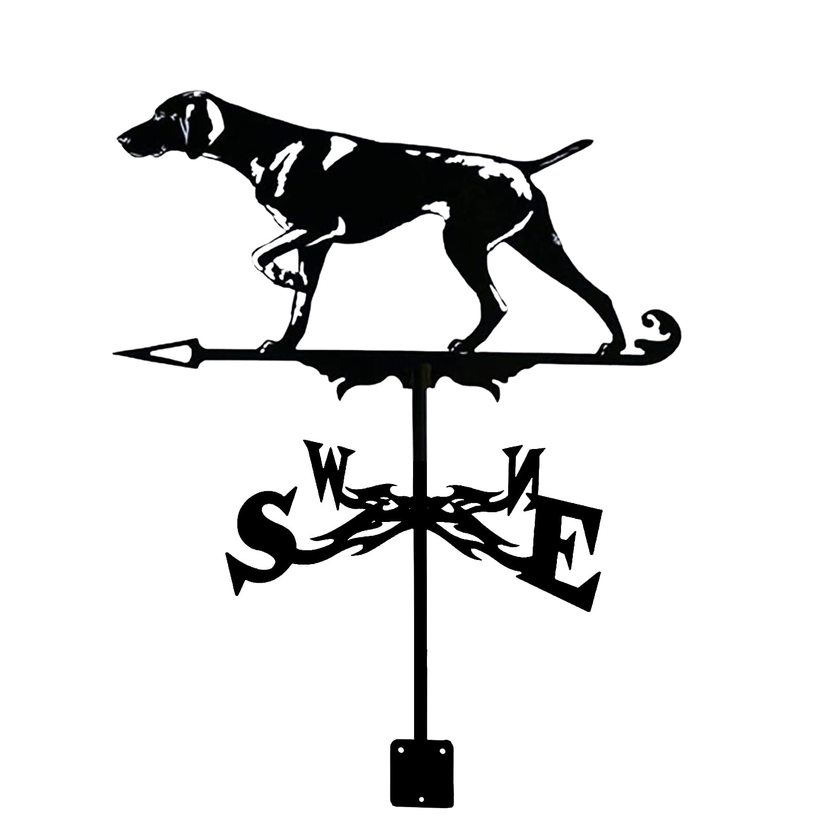 WIQUYBML wind vane Weathervane Cyclist Boykin Retriever Ornament Weather Vane Wind Direction Indicator with Anti-Rust Coating, Garden Stake direction indicator Measuring Tool Yard Roof