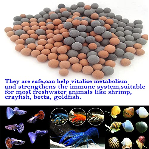200 Pieces Shrimp Mineral Balls for Freshwater Aquarium Tank.Tourmaline