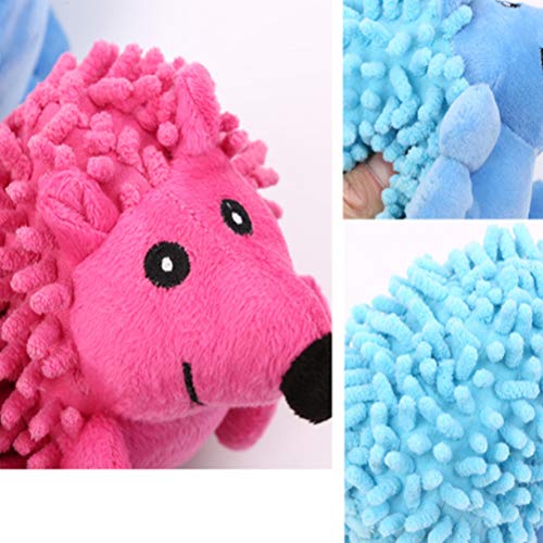 Pets Sound Toy Cartoon Pelúcia Hedgehog Dog Toy Squeaky Toys Chew Bite Toy Pet Supplies (Rosa) para