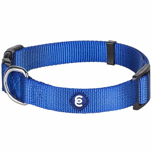 Blueberry Pet Essentials Large Dog Collar in Royal Blue | Adjustable & Eco-Friendly Durable Nylon...