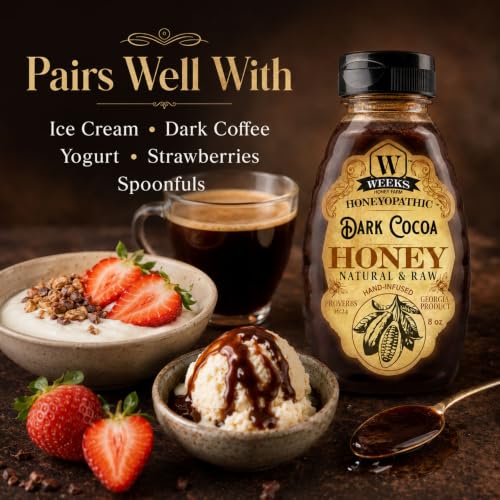 Miel Americana Cruda con Cocoa Dark Cocoa 8 oz miniatura 5