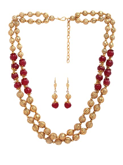 PANASH Stylish Trendy Alloy Gold Plated Wedding Jewelry Set for Women and Girl Traditional Necklace Earring Jewelry for Women Gift (PIAL000NK1449) (B0BS9R1KT1) Amazon Price History, Amazon Price Tracker