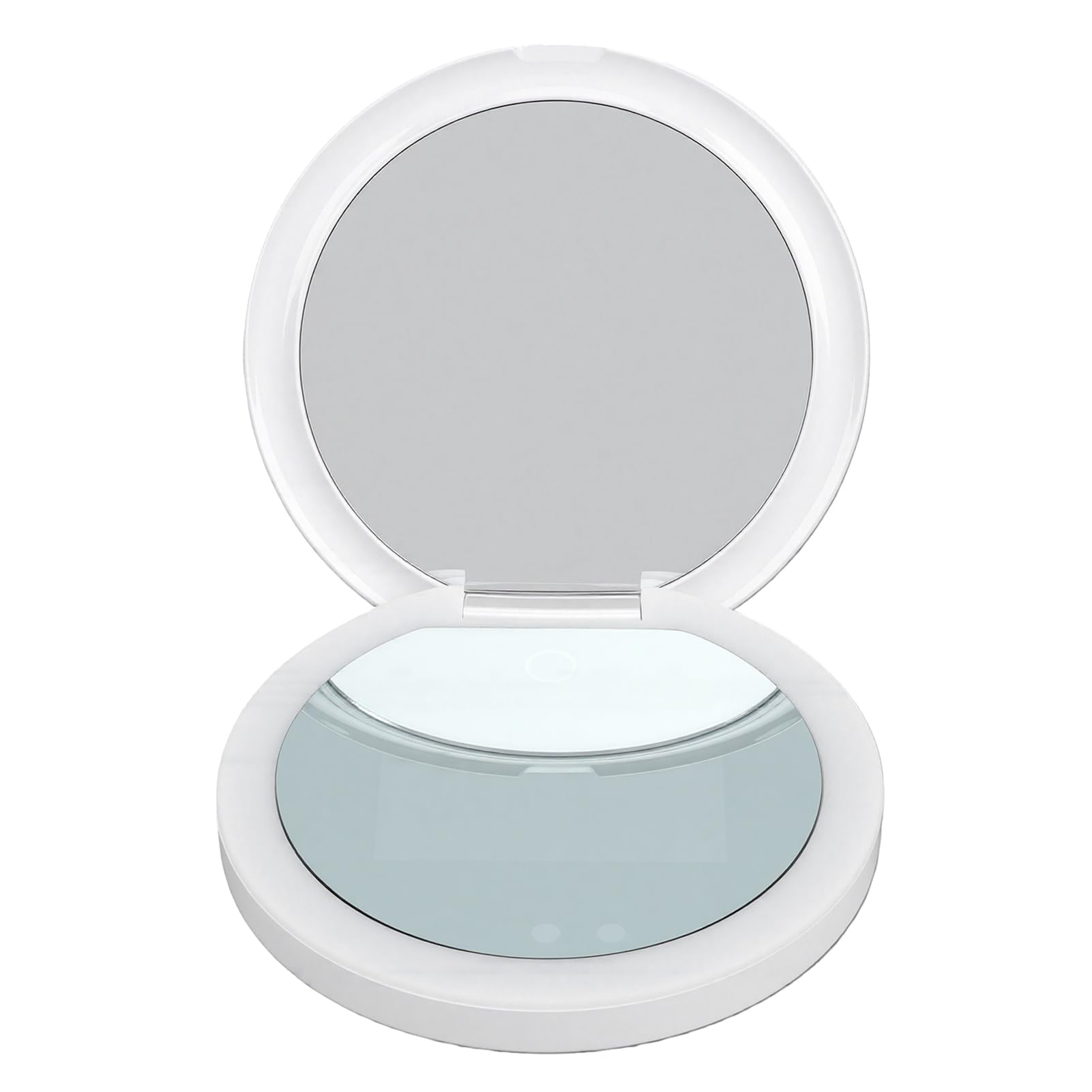 Zunate Espejo de Maquillaje Portátil con Aumento 2X para una Visibilidad Facial Clara para Uso Mientras Viaja
