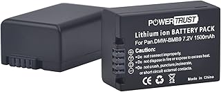 PowerTrust 2Pcs DMW-BMB9E DMW BMB9 BMB9PP Battery for Panasonic DC-FZ82 DMC-FZ45 DMC-FZ72 DMC-FZ48 DMC-FZ62 DMC-FZ100 DMC-FZ150 DMC-FZ40 DMC FZ47 FZ60 FZ70