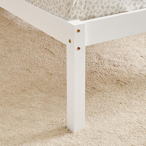 Image of Home Centre | Helios Taylor Sarsar Single Bed | Solid Wood | White