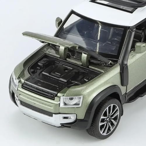 Image of Scale 1:32 Defender Alloy Diecast Pullback Metal Car Toy with Sound Light & Opening Doors - Great Gift Toy for Kids【Colors as Per Stock】
