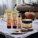 Arganöl & Pflege Set 4-teilig für trockenes, strapaziertes & widerspenstiges Haar | Shampoo, Spülung, Maske & Conditioner | Reparatur & Anti-Frizz Pflege | OHNE Silikone(Isana)