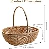 Large Harvest Basket- Garden Basket Wth Rotatong Handle Makes Washng