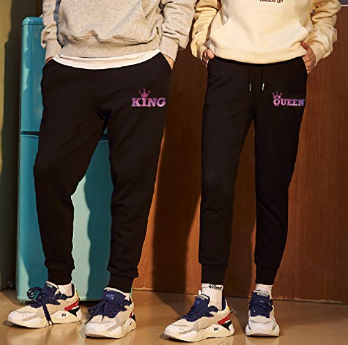 Couple Sweatpants King Queen Matching Couple Outfits for Men & Women 1 PC2