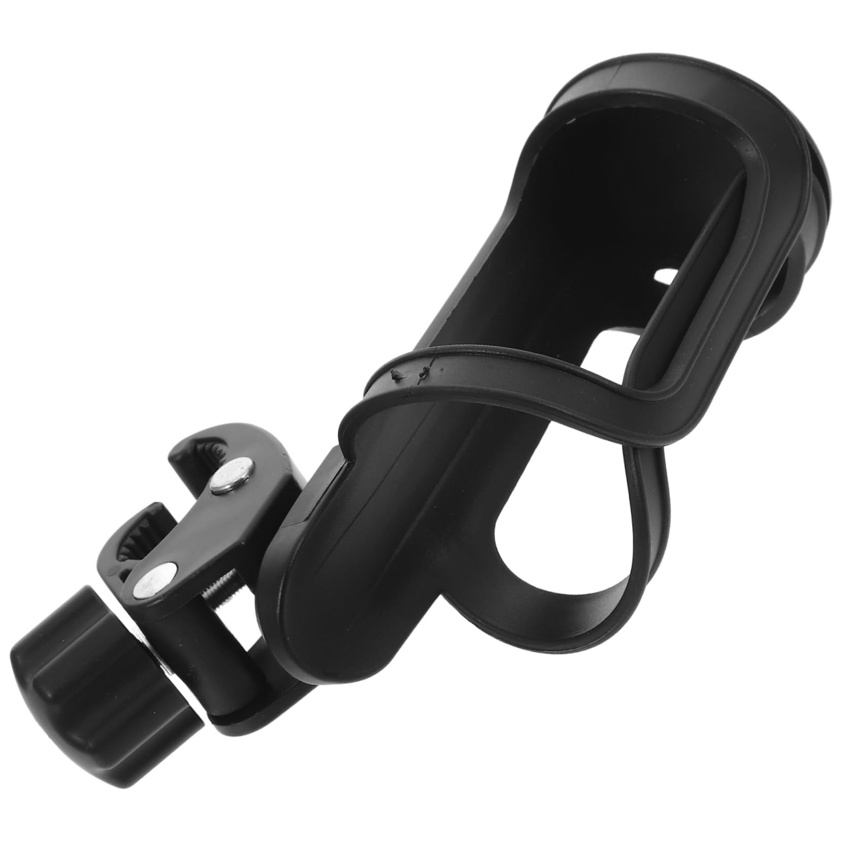 IWOWHERO Wheelchair Cup Holder Stroller Cup Holder Attachment Design/Detach Elegant Black