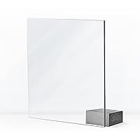 Vista 1 de Hoja de plexiglás acrílico transparente, hojas de plexiglás acrílico de 24 x 24 pulgadas y 1/4 de pulgada, hoja acrílica transparente de 1/4