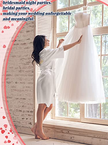 Geyoga 10 Pcs Kimono Robe for Bridesmaid and Bride Embroidered Women's Wedding Party Bride Robe Bridal Party4