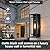 KsDhewi 2 Pack 18 inches Outdoor Wall Lantern Light Fixture, Large Black Exterior Waterproof Wall Sconce, Anti-Rust Mount Porch Light with Clear Glass,E26 Socket