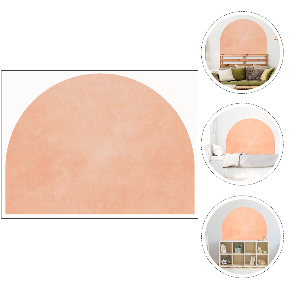 VILLCASE Pegatina de Pared Geométrica Diseño, Calcomanía Extraíble para Decoración de Arte en Habitaciones y Espacios Residenciales