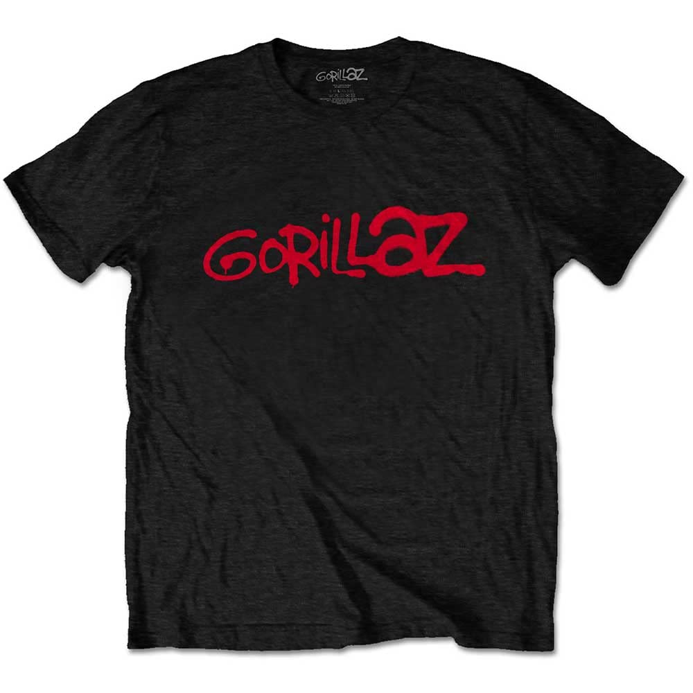 Gorillaz Logo Black Official Tee T-Shirt Mens Unisex (X-Large)