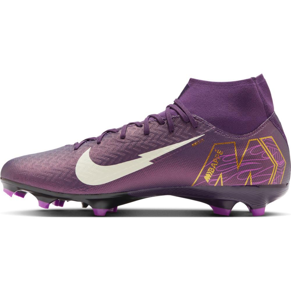 Nike Mężczyźni Zoom Superfly 10 Academy 'Kylian Mbappe' FG/MG Buty do piłki nożnej Grand Purple/Pale Ivory 39