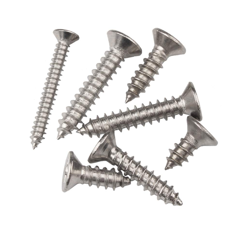 Tornillo Para Madera De Acero Inoxidable 5x35 Con Cabeza De Lente Y A