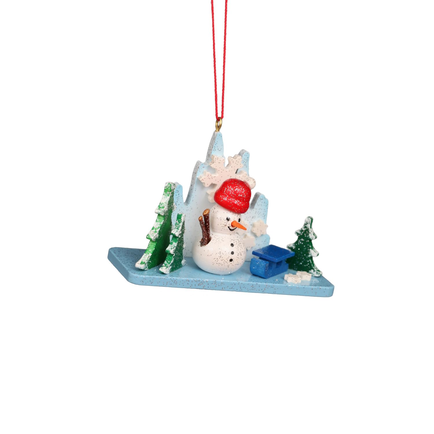Bonhomme de neige Christian Ulbricht pour décorer le sapin de Noël en famille au salon