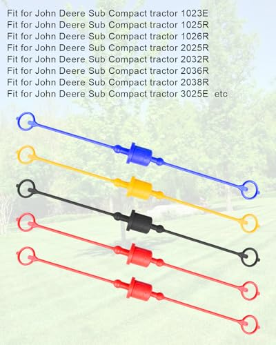 Image of 5 Set 3 /8 inch Hydraulic Coupler Dust Cap Fit for John Deere Sub Compact Tractor, Hydraulic Coupler Quick Connect Male Plug Dust Cap and Female Cover Set