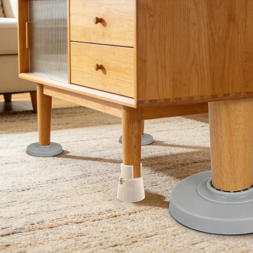 Patas elevadoras de mesa ajustables y extensores de cama SHOWERORO beige 7