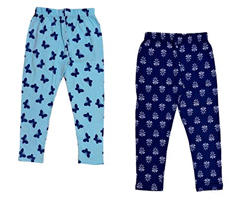 Image of indi weaves Girls Super Soft Cotton Solid Capri Pants Pack of 2