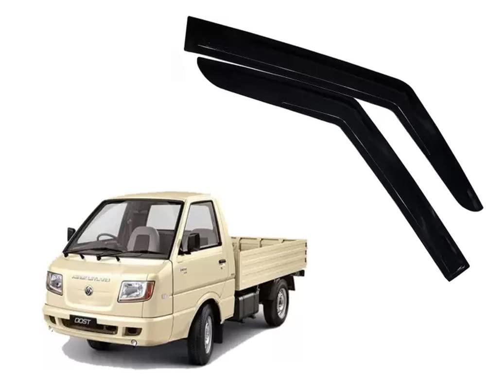 Door Visor Wind Rain Deflector Black Compatible for Ashok Leyland Dost Set of 2 Pieces-image-45