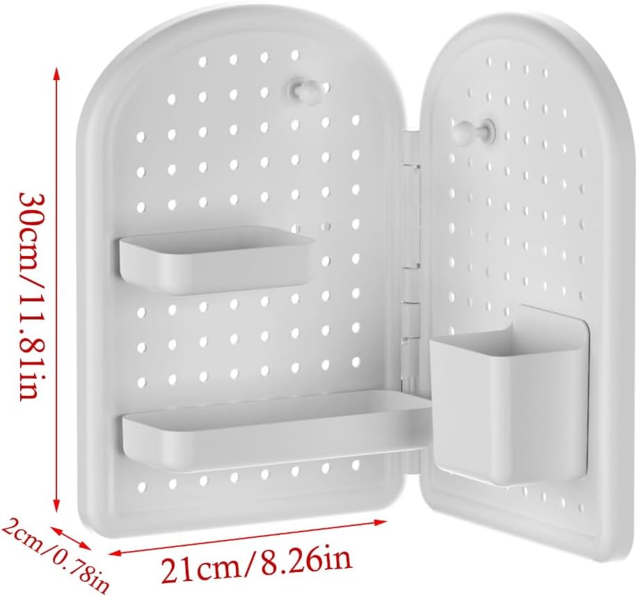 Corner Pegboard Shelf Wall Mounted Organizers For Space Saving