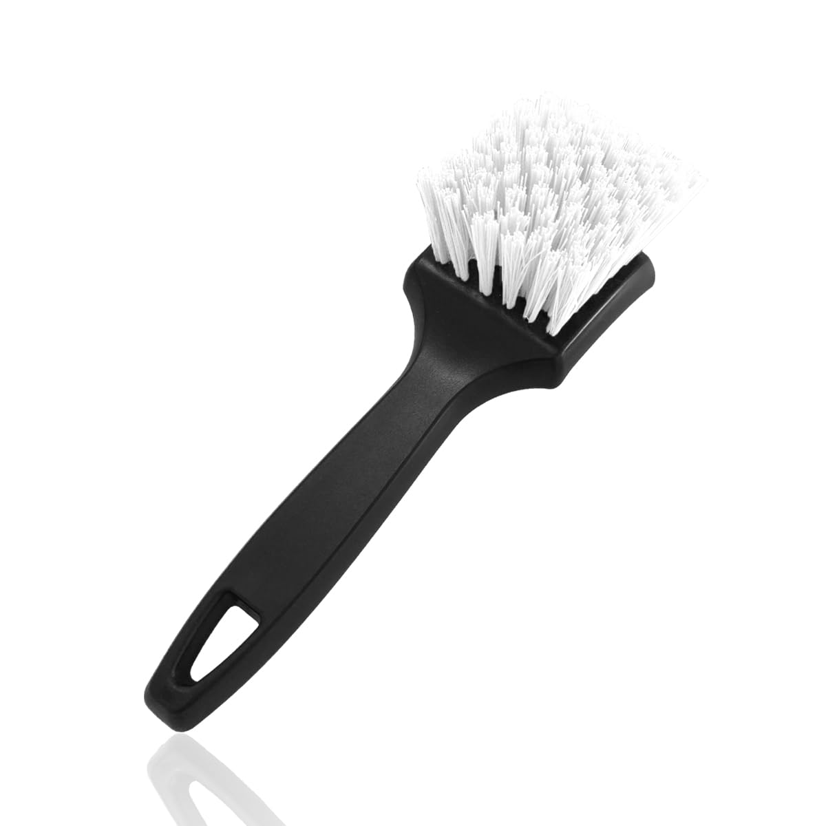 KVAEY Car Carpet Cleaning Brush, Wheel Hub Scrub Brush Floor Mat Cleaning Brush with Stiff Bristle, Tire Carpet Srubber Upholstery Detailing Brush for
