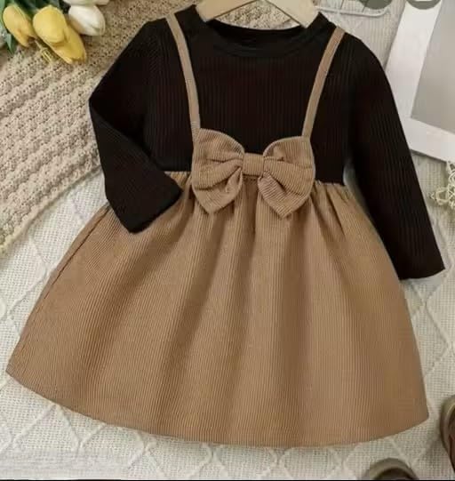 Summer Cotton dress for kids and childs|||G,Girl Flower Brown dress-image-22