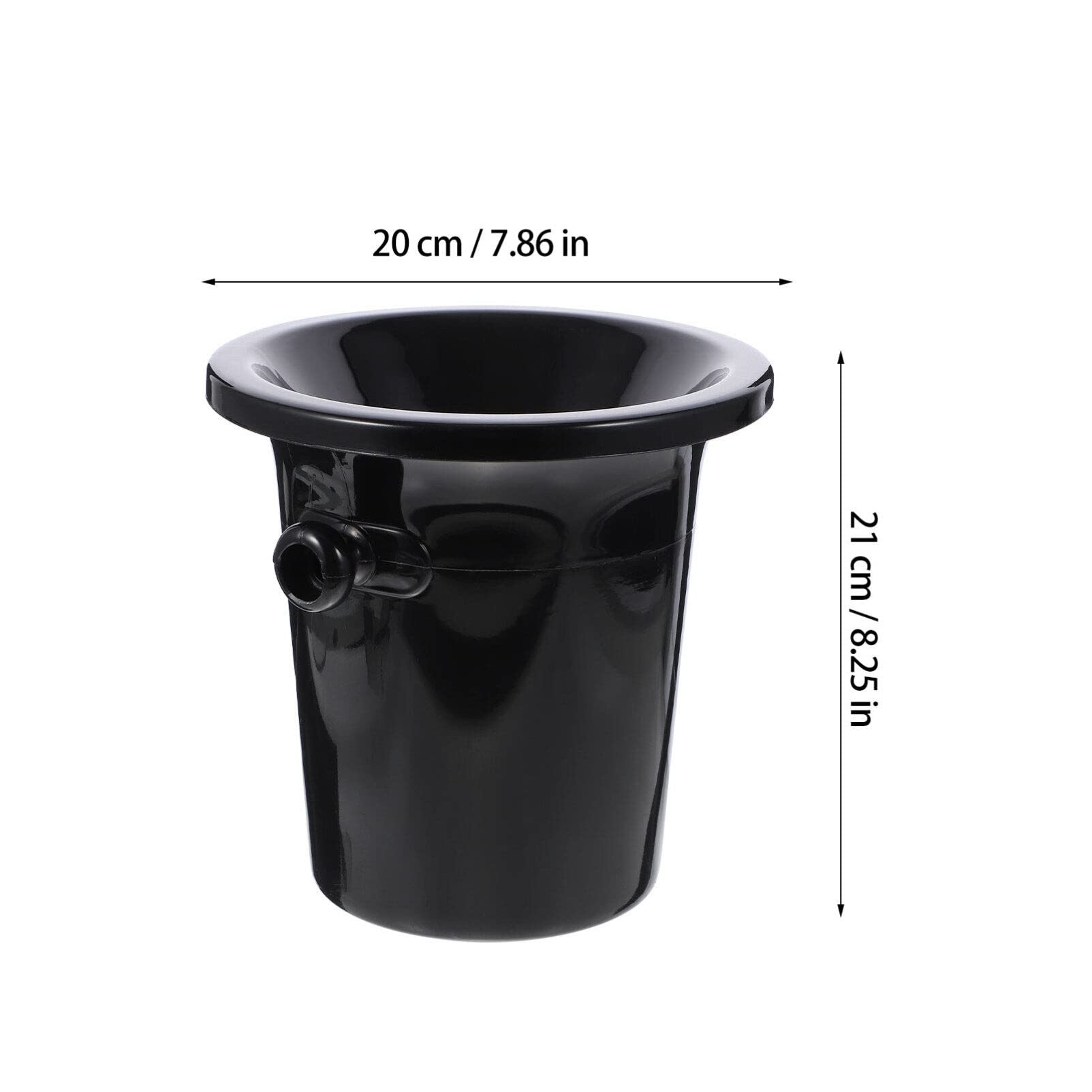 Hemoton 3 unids cata de vinos Spittoons Wine Dump Buckets Champagne Bucket Spit Wine Barrels Cold Wine Barrels Ice Bucket (negro)