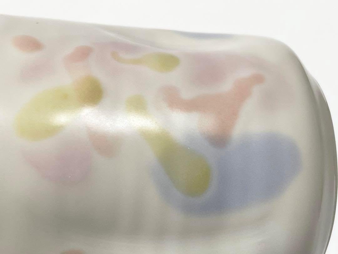 1 陶芸家 筒井廣明 釉彩磁 湯呑 ゆのみ カップ 葆光彩 共箱 筒井