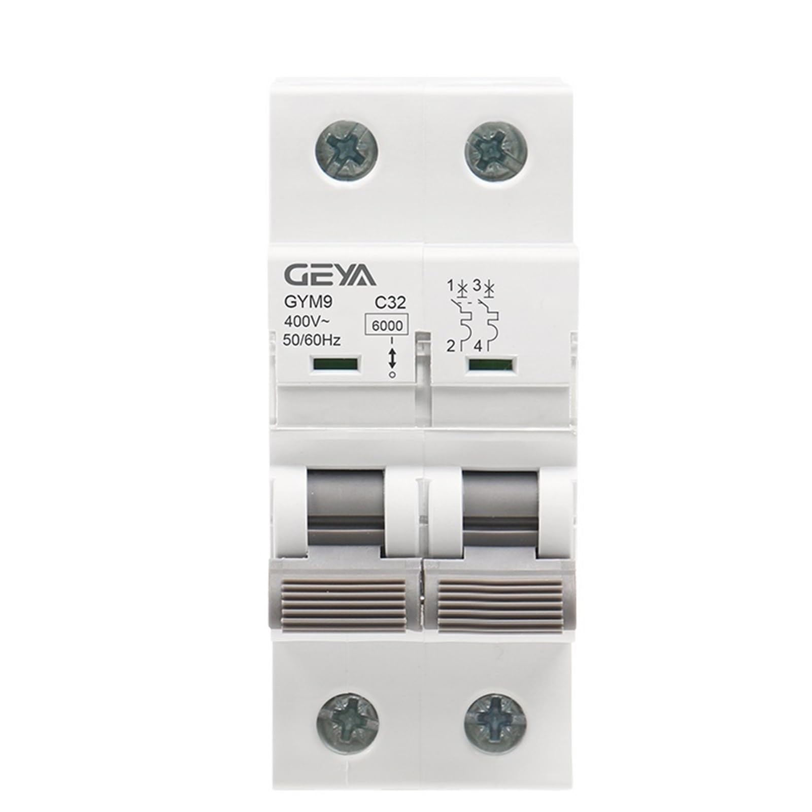 Tbzoqaid 50A Gym9 2P Mcb 6A-63A 400V C Curve Din Rail Mini Circuit Breaker 230V Ac Type China(50A)