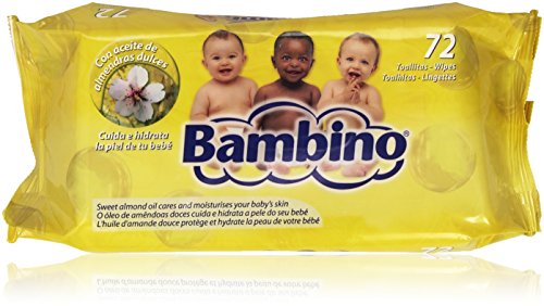 Bambino - Toallitas con aceite de almendras dulces - 72 unidades