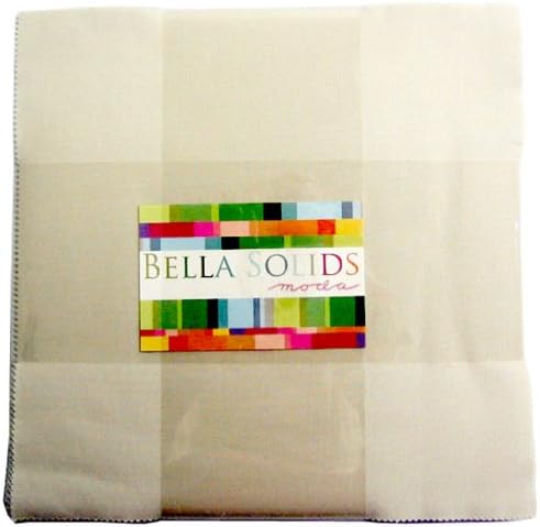 Moda Bella Solids Natural Layer Cake 42 10-inch Fabric Squares 9900LC-12