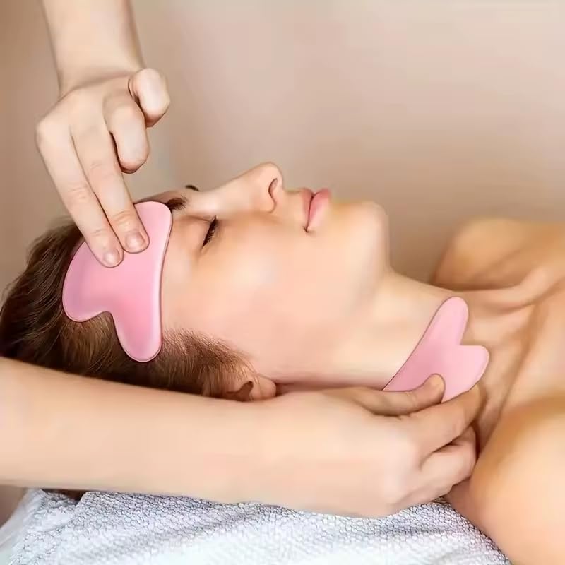 2Pcs Ice Face Roller Gua Sha Scraper, Portable Face Neck Massage Roller, Beauty Tools - Image 3