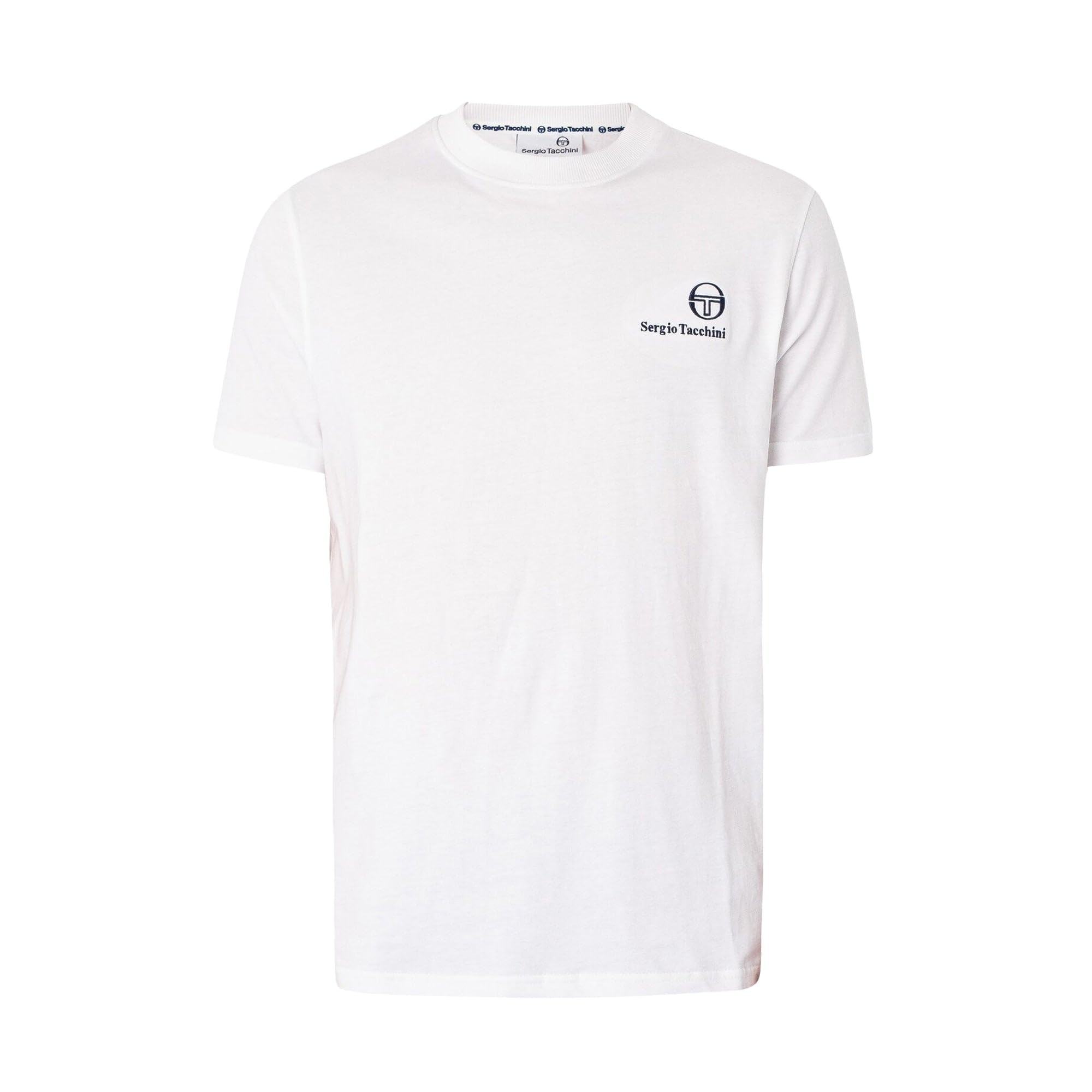 Sergio Tacchini Felton T-Shirt - White/Navy-XL