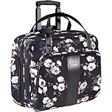 KROSER Rolling Laptop Bag Premium Rolling Laptop Briefcase Computer Bag Fits Up to 15.6 Inch Laptop Overnight Bag with RFID Pockets for Travel/Business/Women