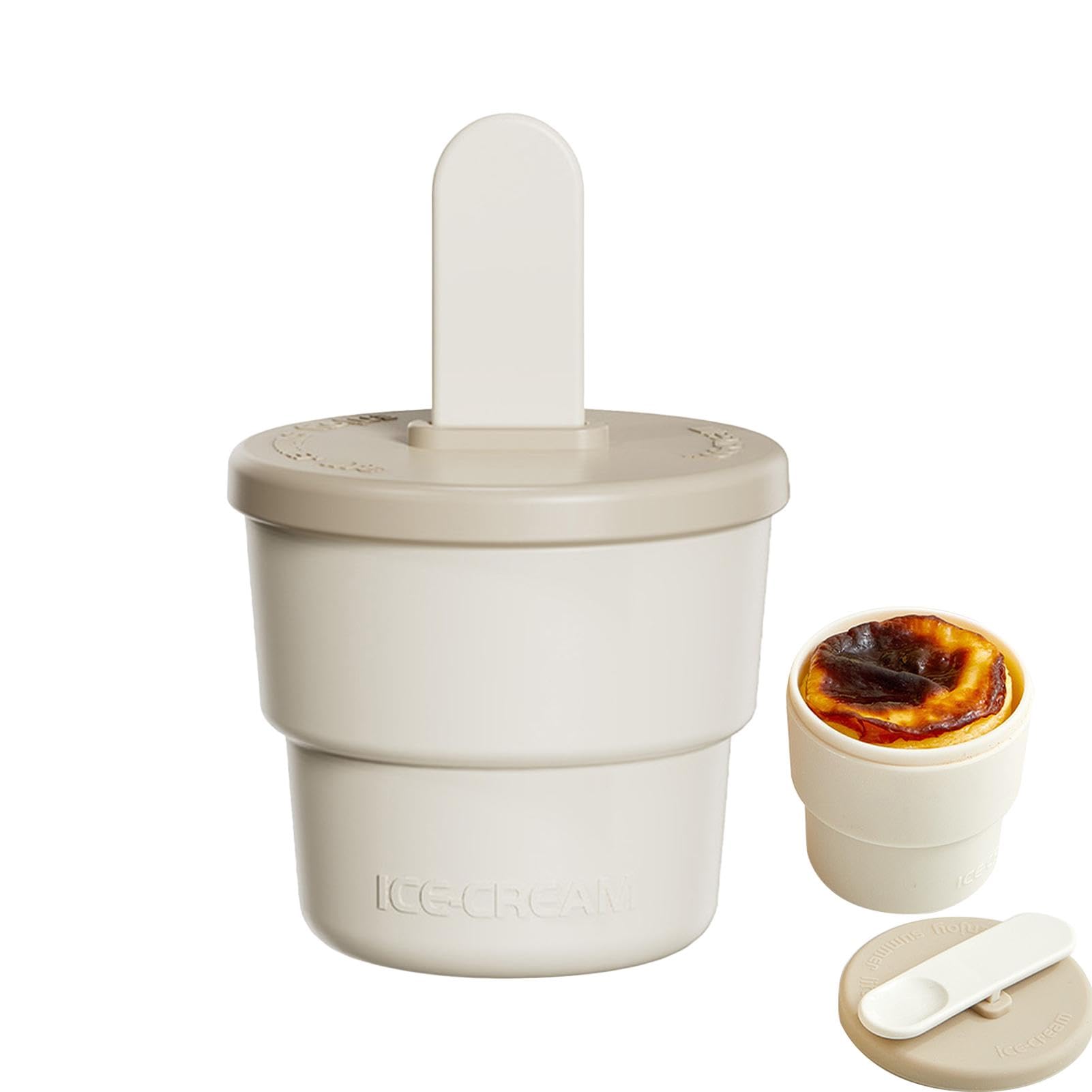 Ice Cream Mold - Silicone Ice Pop Maker Popsicle Moulds | Easy Release, Dishwasher Safe, Reusable Baking Mold for Ice Cream Bars, Juice Popsicles, Cupcakes