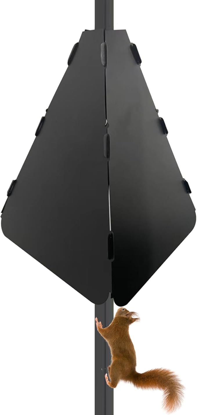Squirrel Baffle for Bird Feeder Pole, Squirrel Baffle with Dual Defense, Outdoor