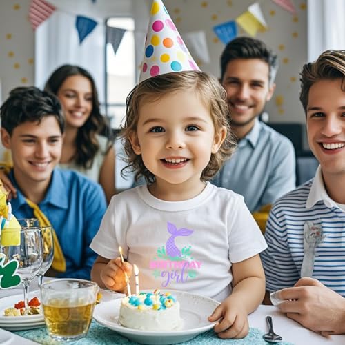 Birthday Girl Tshirt Toddler Birthday Shirts Tees Little Kids Top Outfit Cotton Short Sleeve 2nd 3rd 4th 5th 6th 7th 8th3