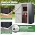 Goplus 3.8 x 2.8 FT Storage Shed Outdoor, All-Weather Steel Utility Storage House w/Lockable Door, Snap-on Arrow Leaning Organizer, Bike Tool Garden Sheds for Yard Lawn Patio