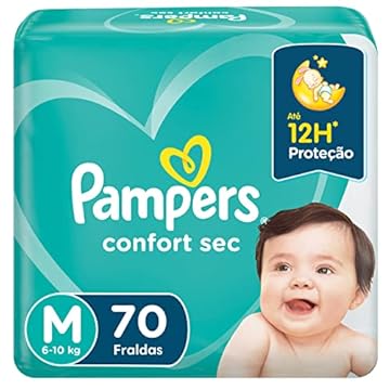 Pampers Fralda Confort Sec M 70 Unidades