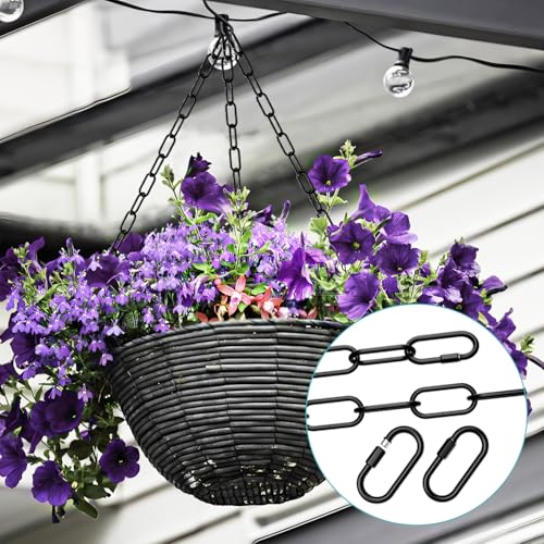 Image of 3 Feet Industrial Black Light Fixture Chain, Plant Hanging Chain, with Detachable Link, Maximum Load is 60 Pounds