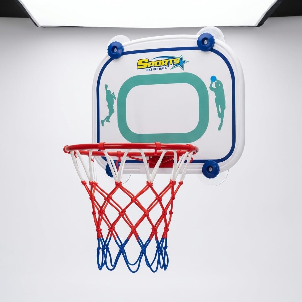 Basketballkorb Indoor, Mini Basketball für Kinder, Basketball Outdoor Spielzeug ab 2 Jahre, Dunkbarer Basketball Korb