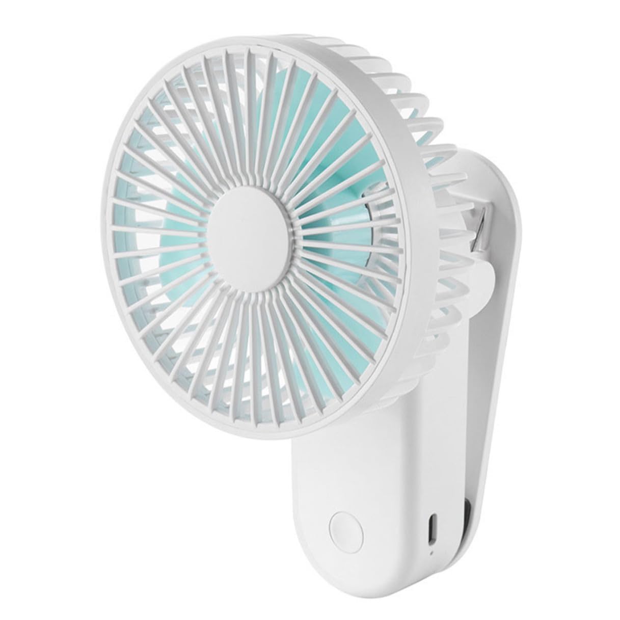 Ventilador de aire tipo clip ligero que elimina el calor en el escritorio sin ocupar espacio