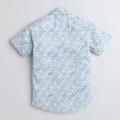 Image of POLKA TOTS 100% Cotton Co-Ord Set for Boys | Half Sleeve Shirt & Shorts Beach Outfit for Kids | Ultra-soft & Breathable Summer Clothes for Toddler & Baby Boy | Casual Dress & Printed Nightwear Set