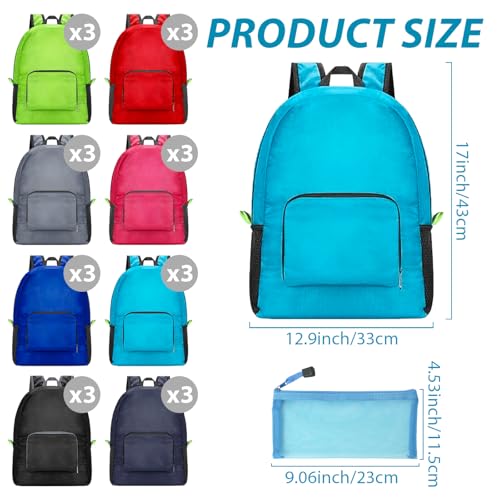 GENLEAS 48 Pieces Drawstring Backpack and Pencil Pouch, 24 Pcs Backpack and 24 Pcs Zipper Mesh Pouch, Drawstring Bag Bulk2